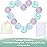 wegreeco Nursing Breast Pads (14 Pack) + Laundry Bag & Travel Storage Bag, 4.7 inch - Washable & Reusable Breastfeeding Nursing Pads (Plain Shape, Watercolors, Large)