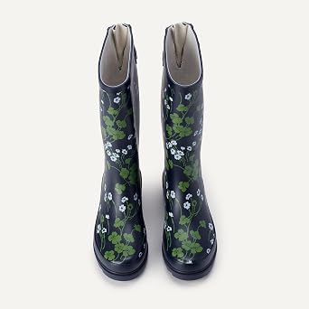 Amazon Essentials Women's Waterproof Tall Rain Boot with Adjustable Buckle