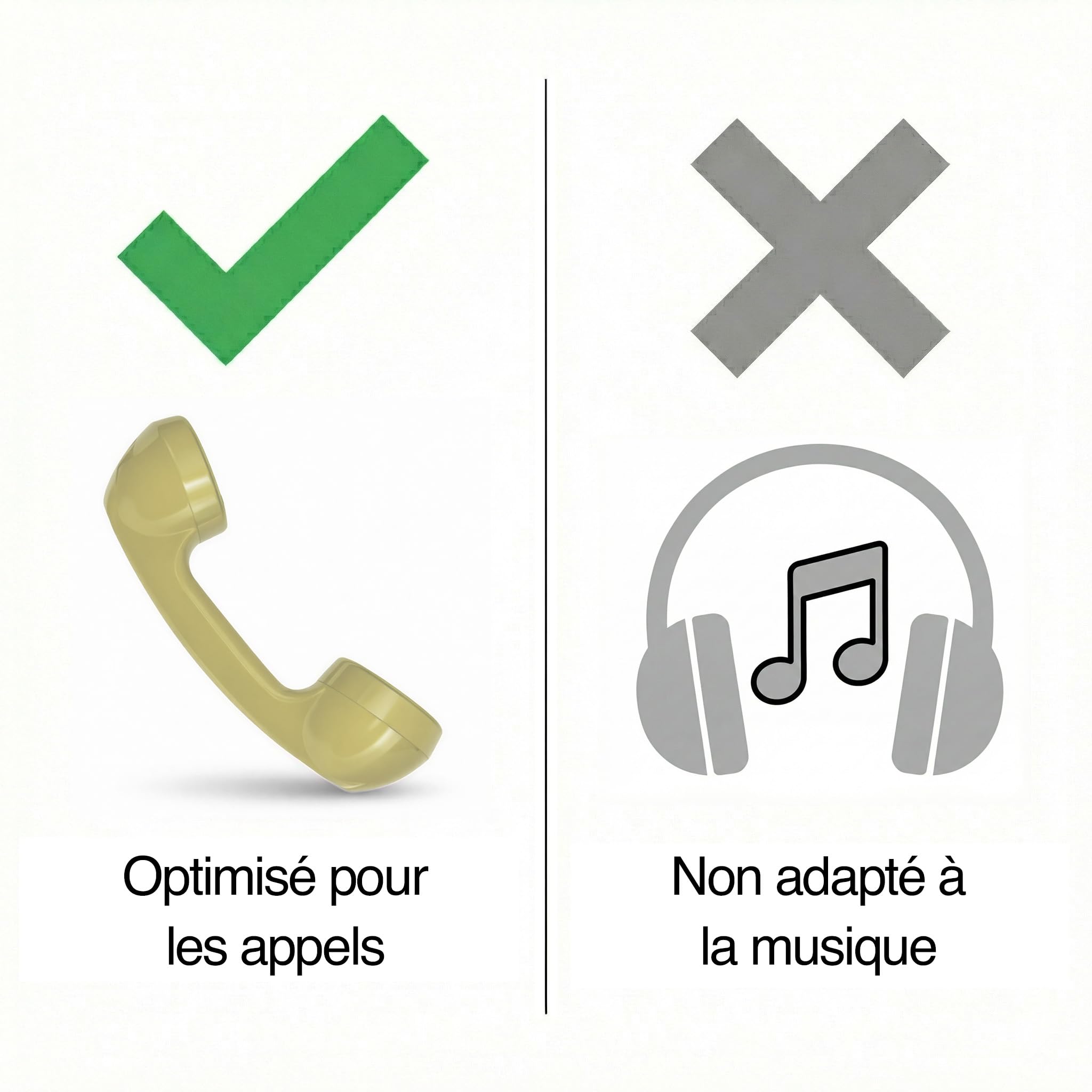 Opis Technology 60s Micro – Combiné Téléphone Portable Rétro pour Smartphone (USB-C + Jack 3,5 mm) – Compatible iPhone 15+, Android, PC – Adaptateur Inclus (Beige)