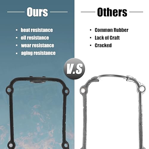 Miniatura 5 de X AUTOHAUX Juntas de tapa de válvula de motor para Volkswagen Beetle 1998-2001 para BMW Cabrio (Motor ABA) 1994-2002