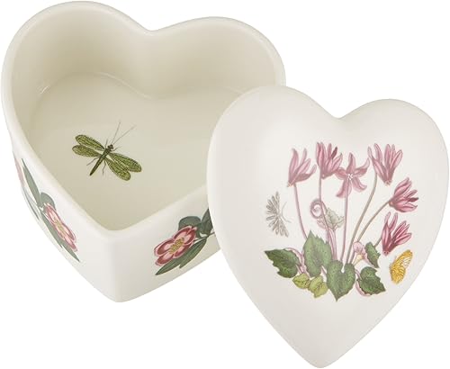Miniatura 2 de Portmeirion Botanic Garden - Mini caja de baratijas de 3.5 pulgadas (juego de 3) – Varios motivos florales en porcelana fina, soporte para joyas o