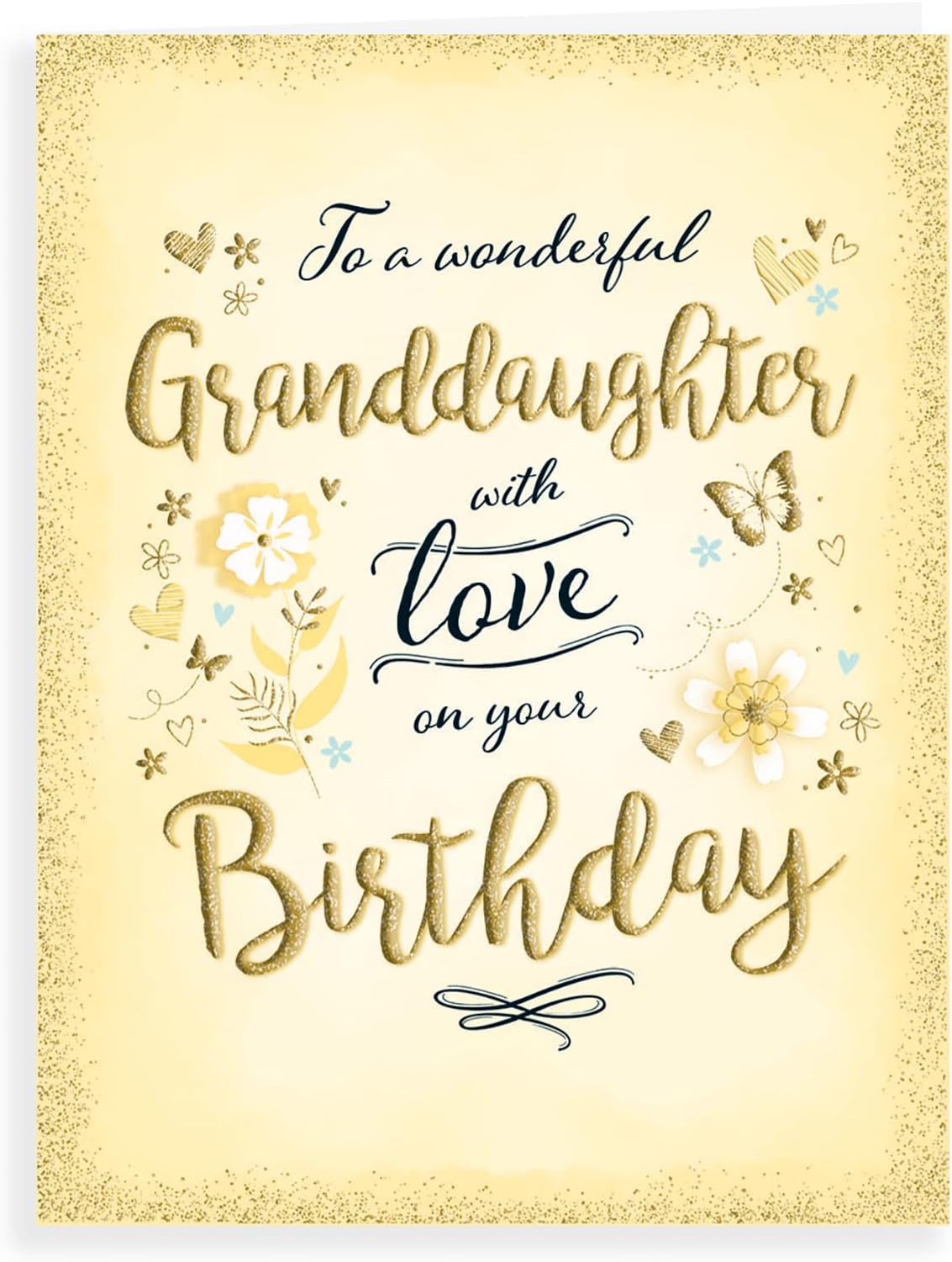 Piccadilly Greetings Modern Birthday Card Granddaughter - 8 x 6 inches