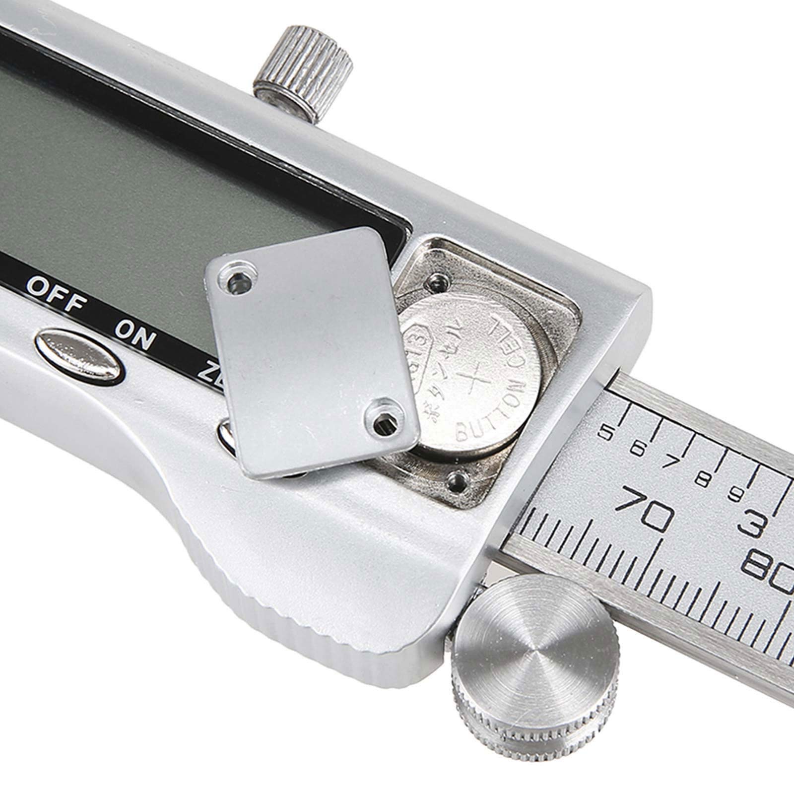 Kynup Digitale schuifmaat, 150 mm schuifmaat, roestvrij staal, elektronische schuifmaat, volledig uitgeschakeld, lcd-display voor huishoudelijk en industrieel meten