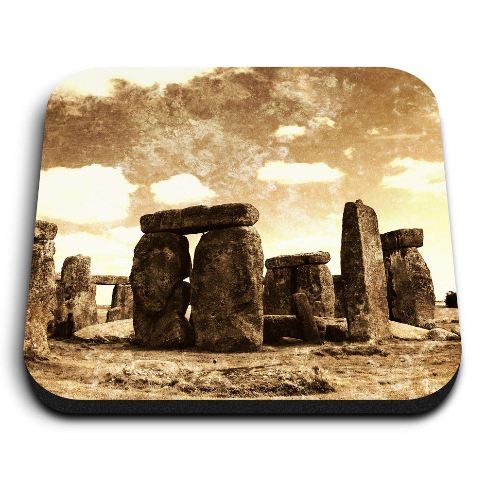 1 x Square MDF Fridge Magnet - Ancient Stonehenge England Britain UK 24262