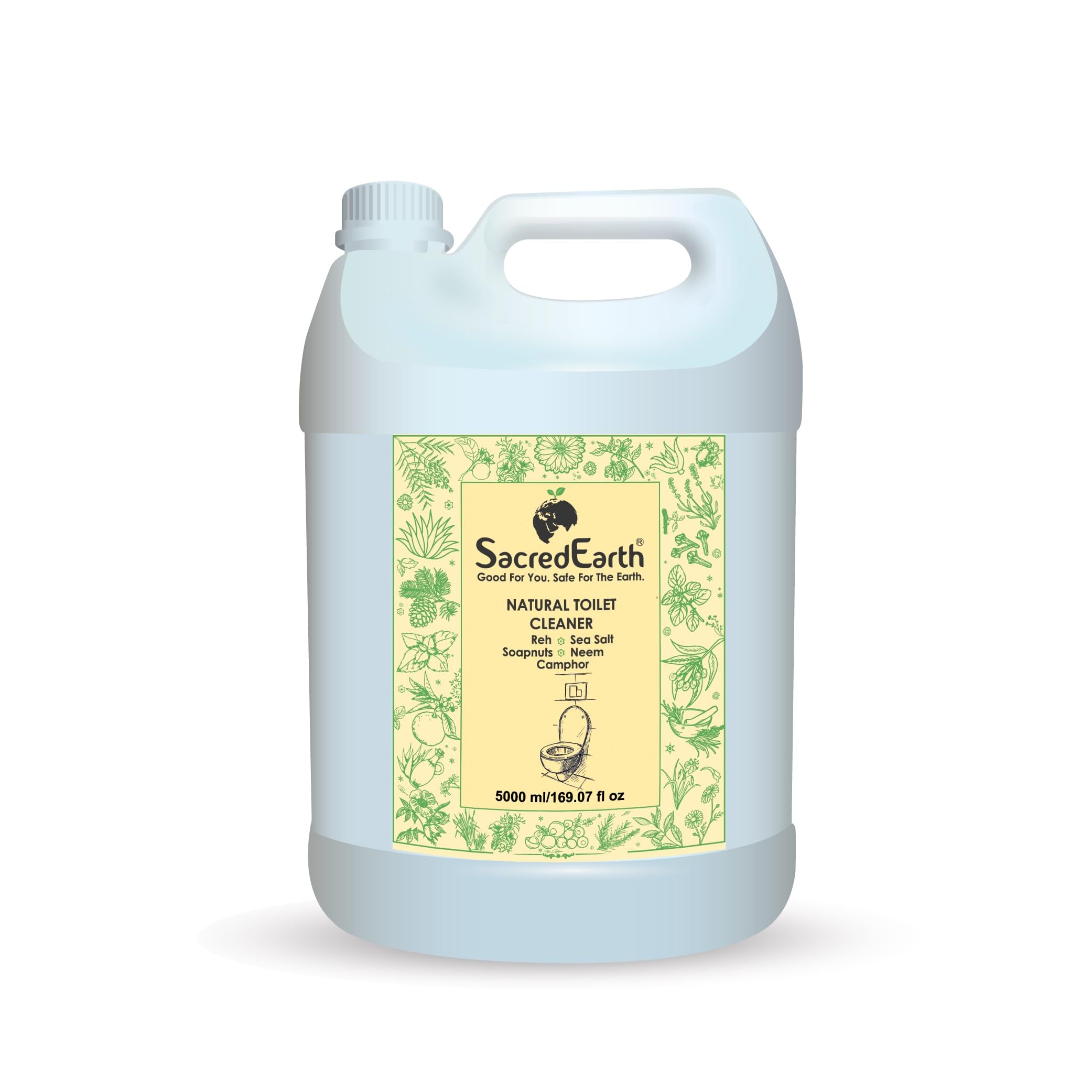 SacredEarth Natural Toilet Cleaner Liquid (5000 ML), Eco-Friendly, Non-Toxic cleaner (B0C336CG4G) Amazon Price History, Amazon Price Tracker