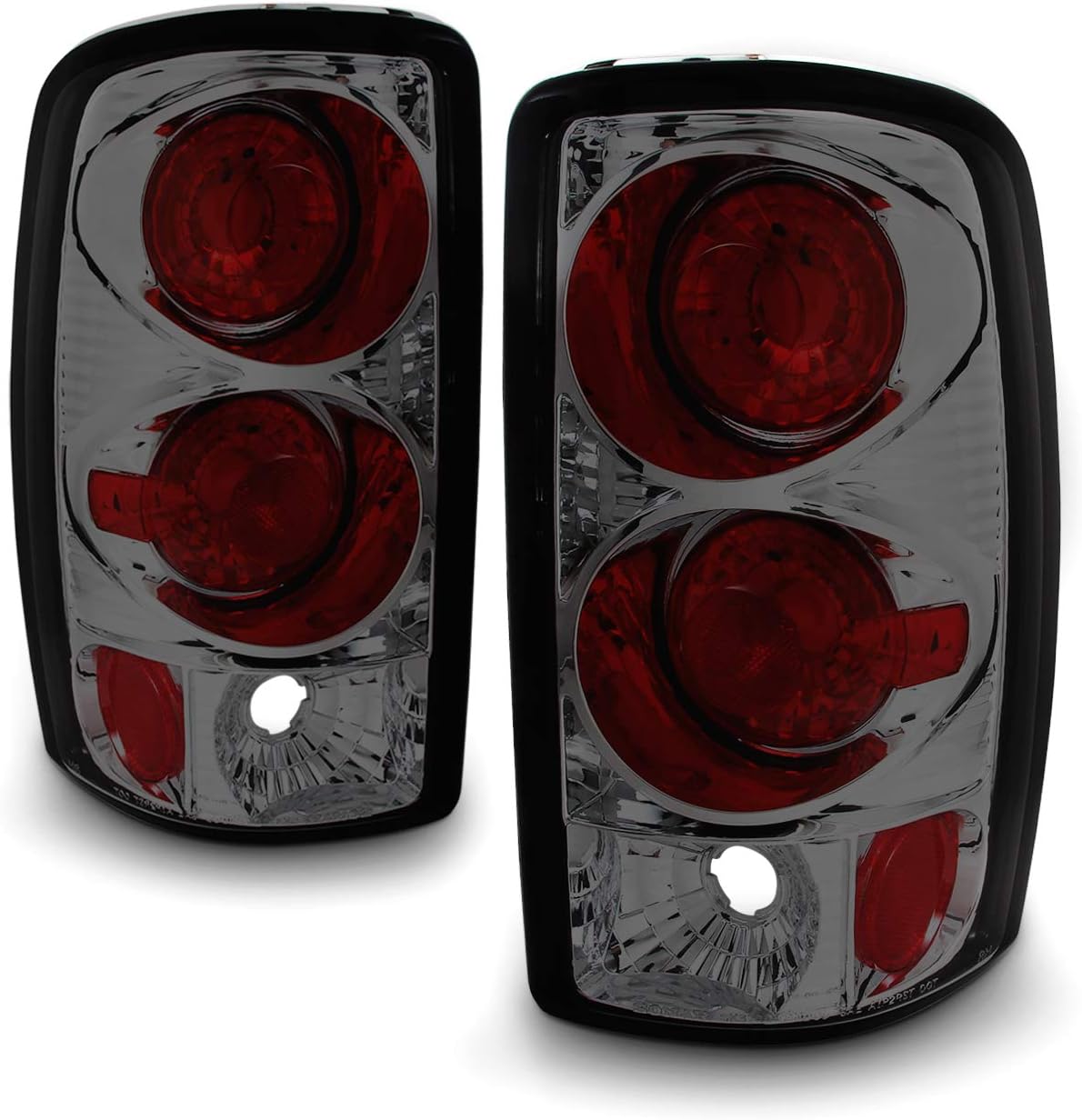 AKKON - For 00-06 Suburban Tahoe Yukon Yukon Denali Yukon Yukon XL Smoked Smoke Tail Lights FOR LIFTGATE MODEL