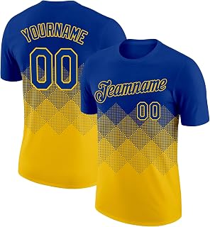 Custom Novelty T-Shirt for Men Women Boys Girls, Personalized Baseball Softball Soccer Jerseys Sports Team Uniforms