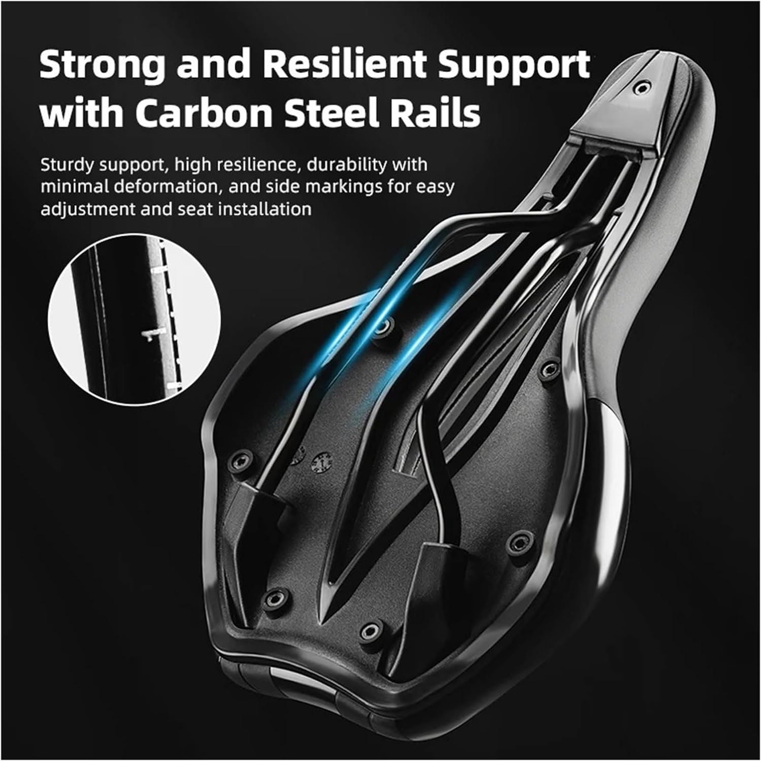 Bicycle Saddle Lightweight Non-Slip PU Shockproof Breathable Hollow for MTB Road Bike Cycling Seat Cushion 标题核心信息