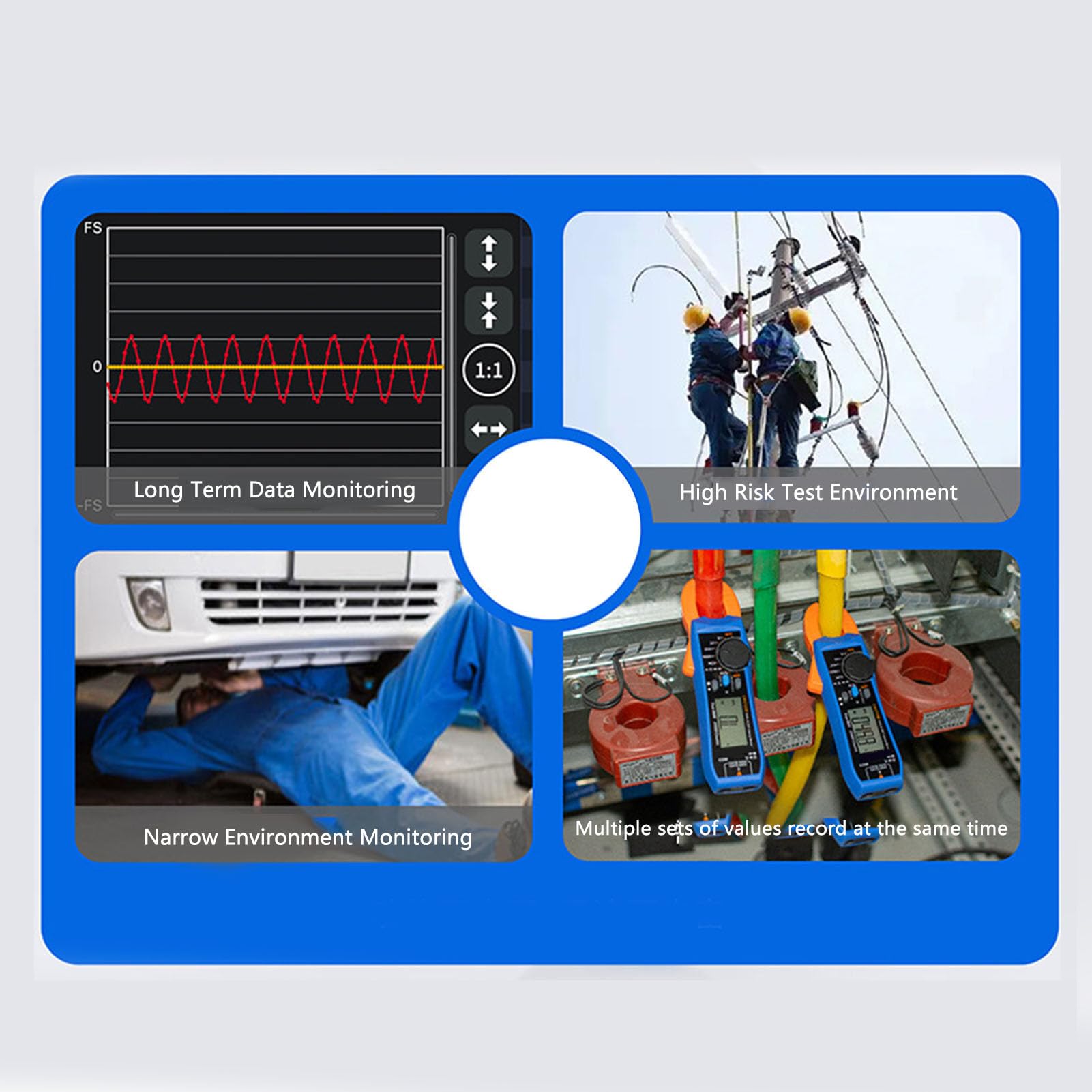 Clamp Multimeter, Clamp Multimeter, VFC Overload, True RMS Test, LCD Backlight, Duty Cycle Measurement, Automatic Range, App, Clamp Meters