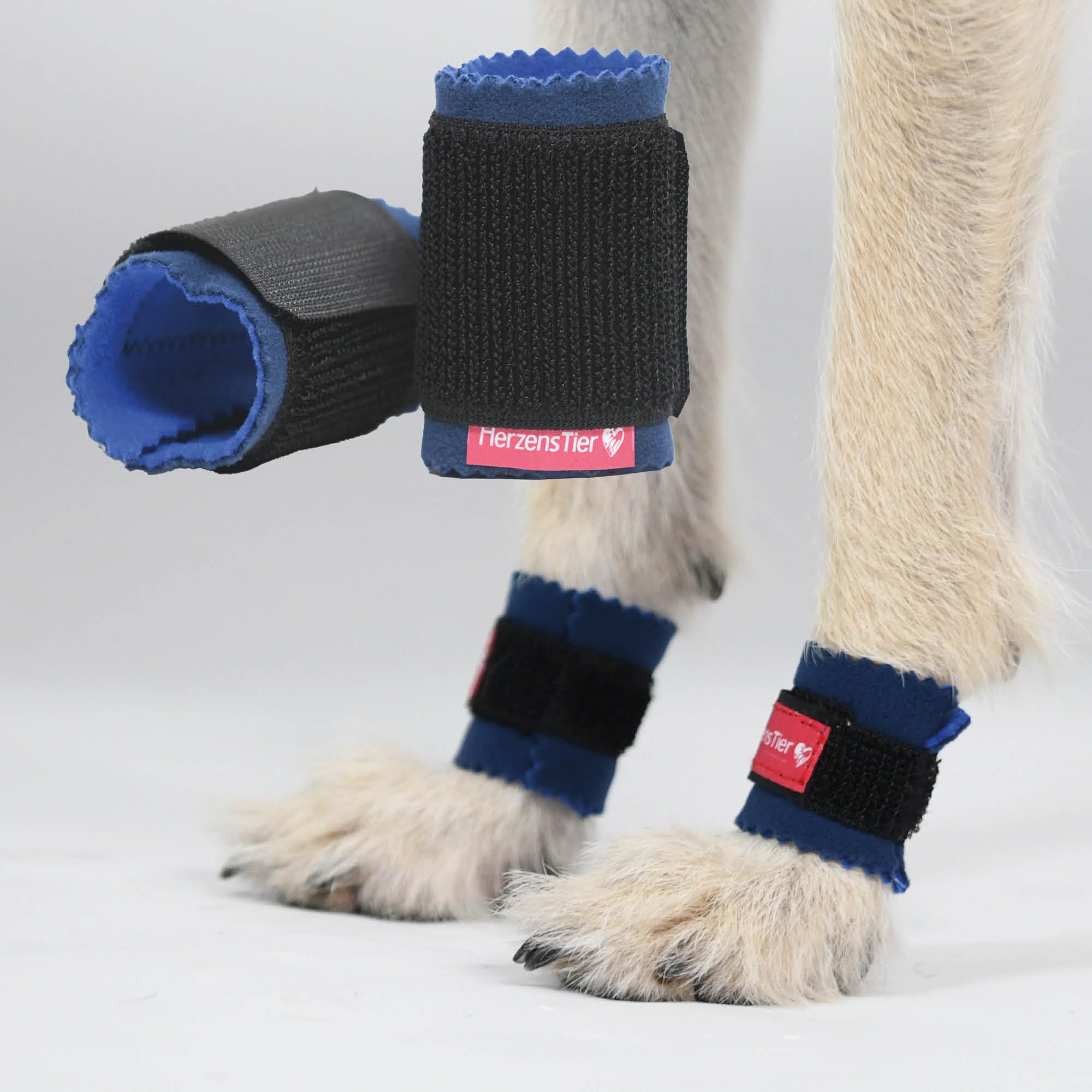 Fasciatura di Protezione per Speroni Taglia S20 per Cani – Protezione per Sperone Posteriore & Unghia del Pollice, Pile Doppio Lato, per Sport Cinofilo, Caccia & Agility