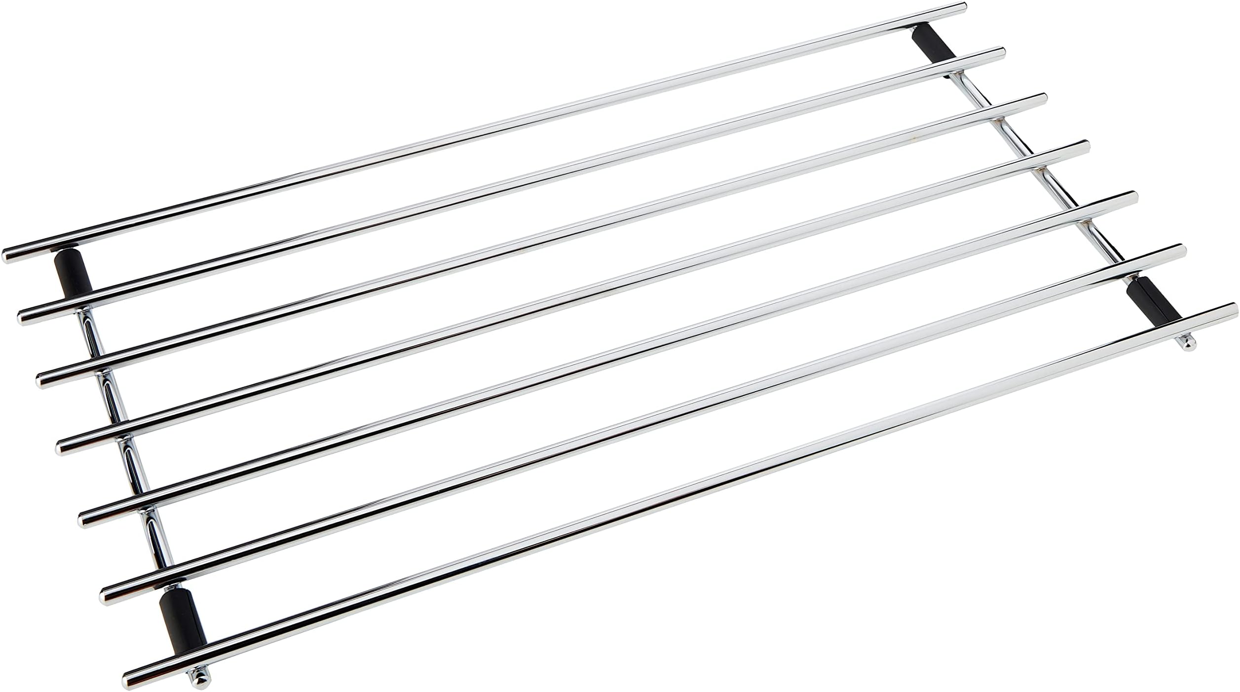 Dexam Extra Large Chrome Plated Rectangular Trivet - Heat Resistant Metal Pot and Pan Stand for Hot Dishes, Cookware, and Oven Trays - Durable Countertop Protector to Prevent Heat Damage