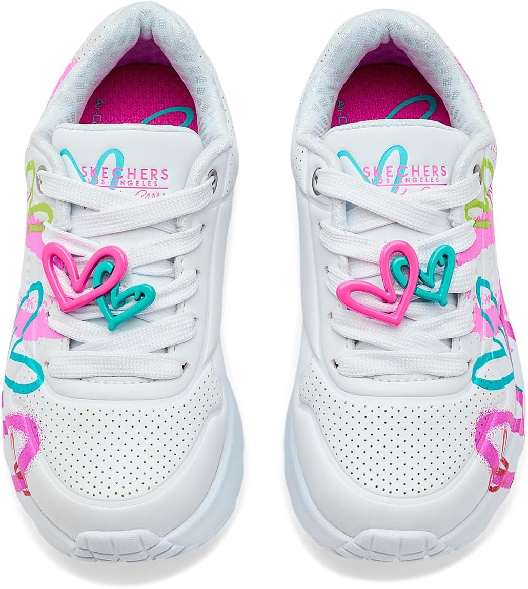 Skechers Girls X James Goldcrown-uno Lite - Flutter Hearts 314965l (Little Kid/Big Kid)