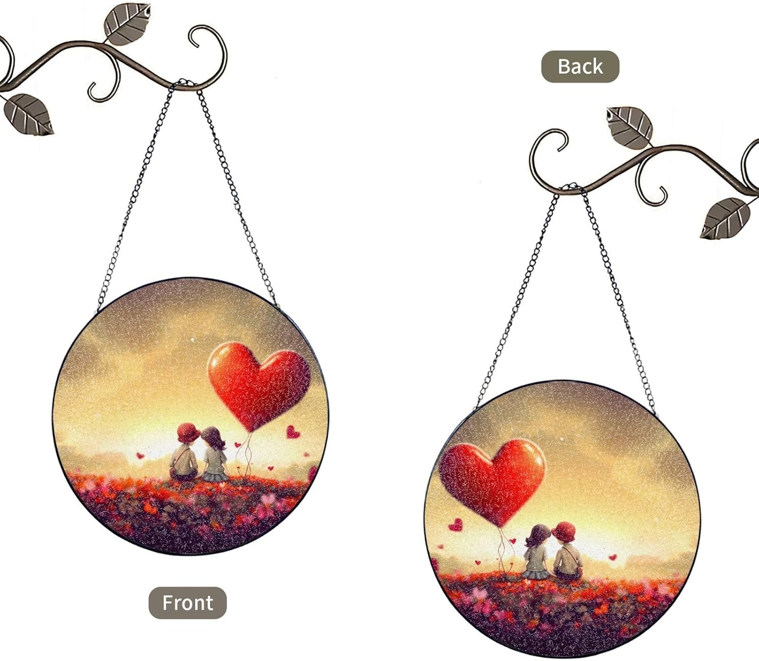 Stained Glass Window Hanging - Personalized Sun Catcher for Home Decor