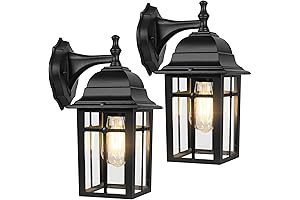 2-Pack Outdoor Wall Lanterns: Illuminate Your Home's Exterior Charm