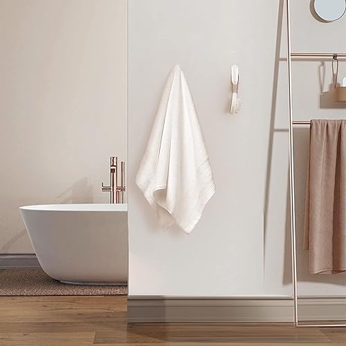 Miniatura 5 de Ganchos para toallas de baño, paquete de 4 unidades, para colgar en la pared, ganchos blancos para colgar abrigos de pared SUS 304, ganchos para