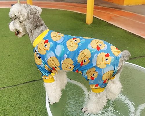 Miniatura 3 de XPUDAC Pijama de 4 piezas para perros pequeños, ropa para cachorros, trajes para perritos, camisas de Navidad, pijamas para mascotas y gatos, XXL