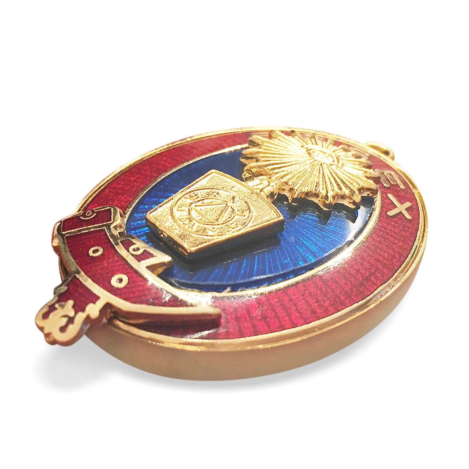 Masonic Regalia Mark Provincial fartuch ze skóry jagnięcej, zestaw ubrań, Z doskonałym miękkim etui Coudura, XL