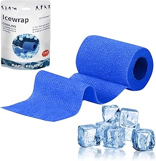 Elastic Ice Compression Wrap with Adjustable Straps – Cold for Post-Workout Recovery & Muscle Soreness Compress