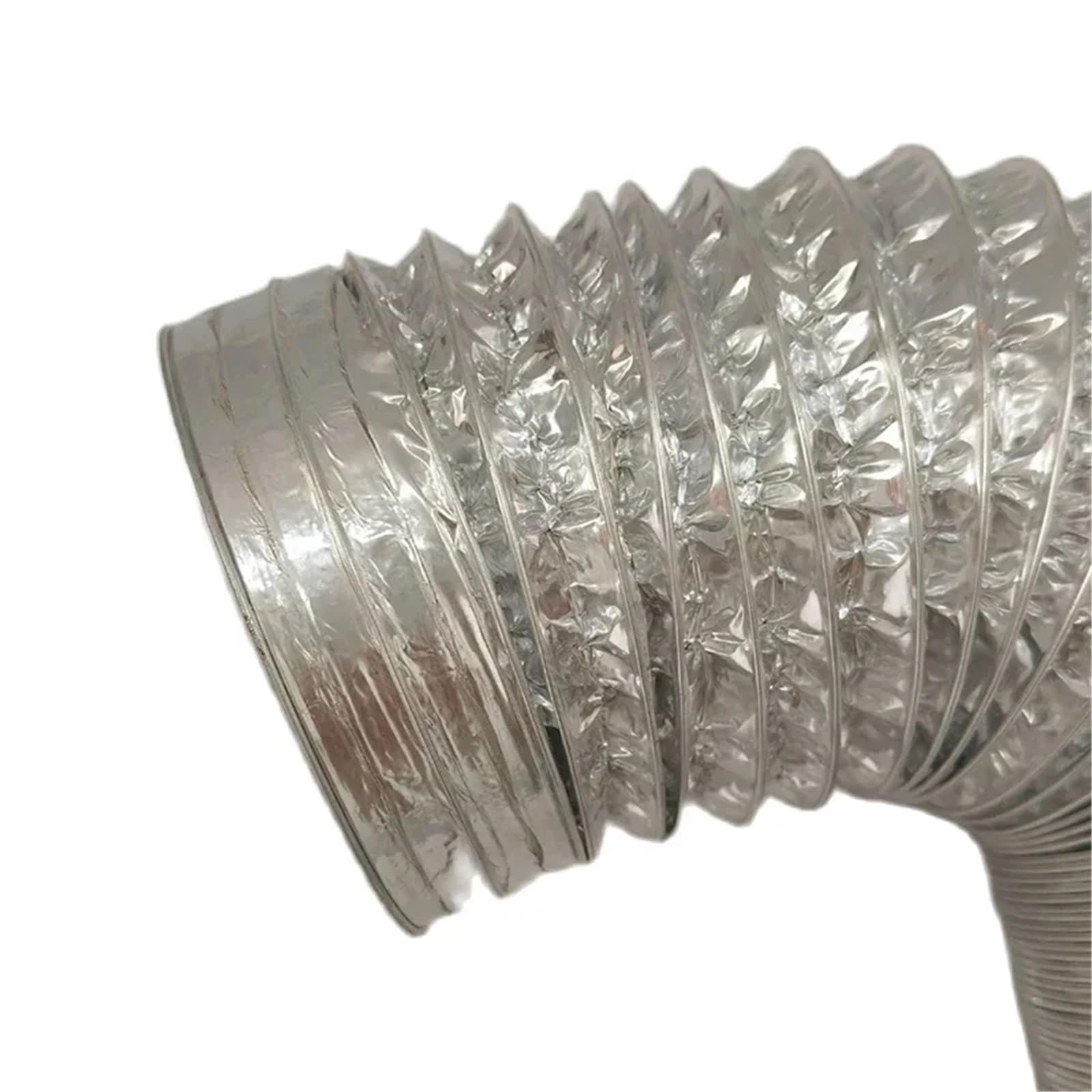 Nagrzewnica postojowa 42/50/60/76/80/90 Mm Aluminiowa Folia Wentylacyjna Skalowalna Rura Dymowa Ogrzewanie Postojowe Wąż Wylotowy Wentylatora Wyciągowego Do Łazienki samochodowy(LBG2-80mm-150cm)