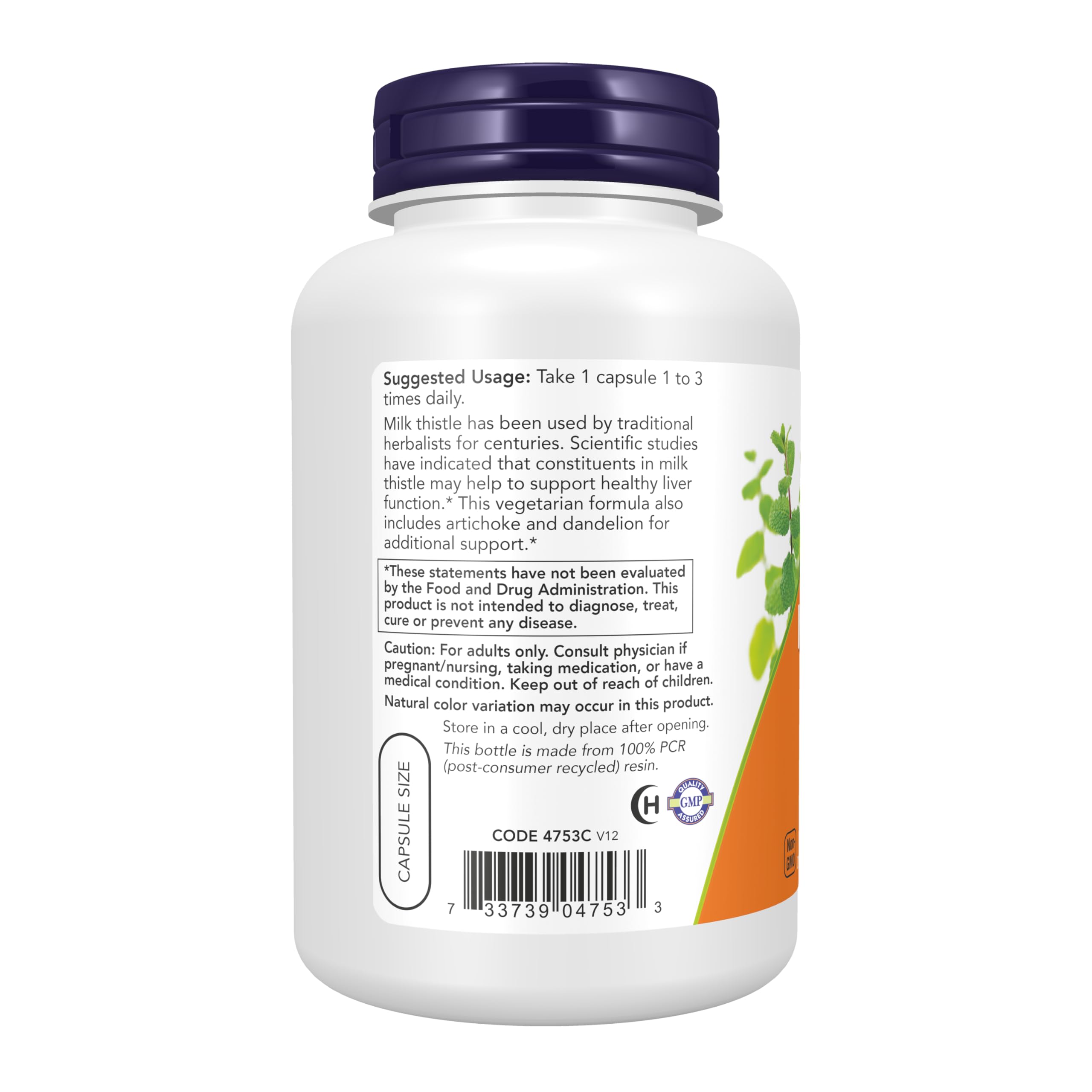 NOW Foods 2 Pack Silymarin, Milk Thistle Extract with Artichoke & Dandelion, Double Strength, 300 mg, 200 Veg Caps