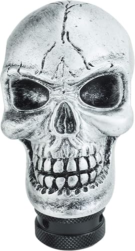 Vista 39 de Lunsom Pomo de palanca de cambios de resina, con cabeza de palanca de cambios de calavera para transmisión de automóvil, se adapta a la mayoría