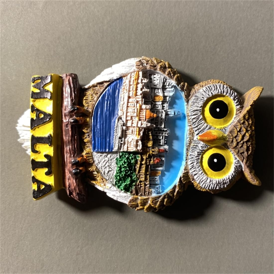 Magnete Da Frigorifero Kuwait In Legno Artigianale - Souvenir Creativo 7,6 Cm - Regalo Originale Per Viaggiatori E Collezionisti