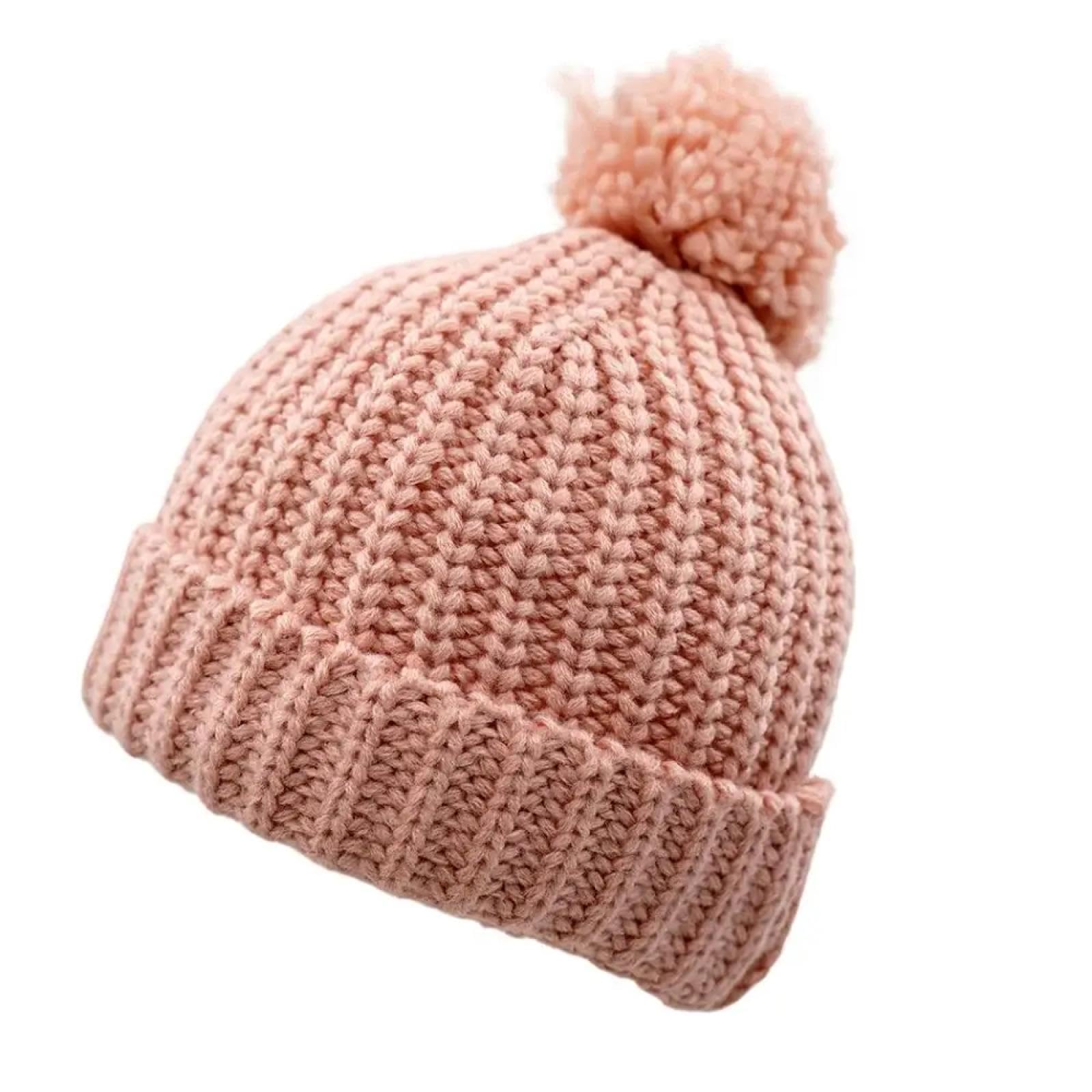 Gorros De Punto para Sombrero Tejido Beanie Sombrero De Invierno para Niños Y Niñas Gorro De Punto Grueso Suave Cálido para Niños Sombrero Casual