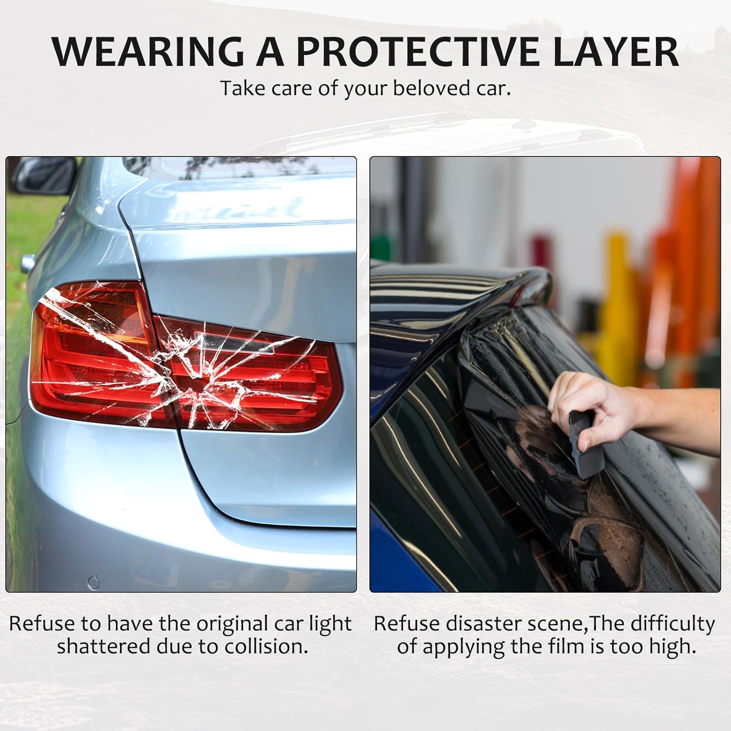 Sekhyna Car Tail Light Lamp Cover for BMW,Rear Tail Light Shell Trim Cover,Rear Lamp Shade Brake Indicator Light Accessories (3 Series F30 F35 M3 F80 2013-2015 Model, 4PCS