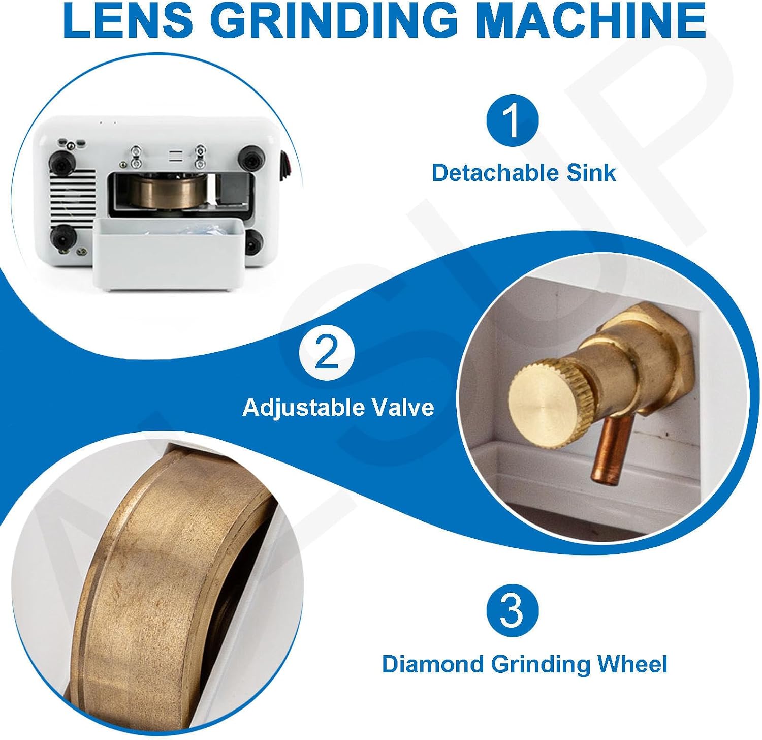 Manual Optical Lens Edger Hand Mill Edging Machine Processing Grinder Grinding Machine Milling Machine