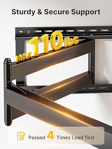 Miniatura 6 de monTEK Soporte de pared para TV de brazo largo para la mayoría de televisores de 43 a 80 pulgadas, soporte de TV de extensión de 42 pulgadas