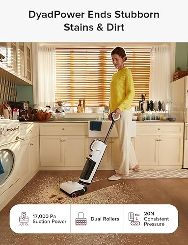 Miniatura 6 de roborock Dyad Pro Combo Aspiradora en seco y húmedo, aspiradora inalámbrica 5 en 1 para múltiples superficies, succión de 17000 Pa, elimina la