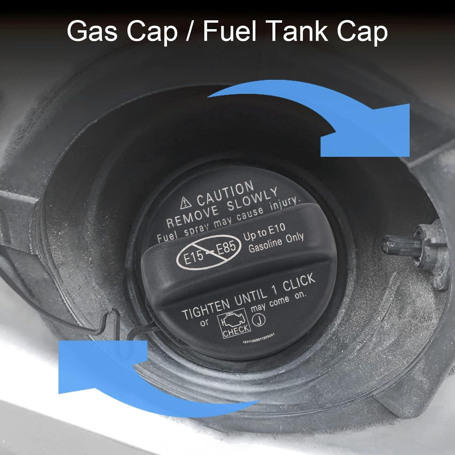 Car Fuel Tank Cap for Toyota Highlander 2015 2016 2017 2018 2019 2020 2021,Leak Proof Oil Filler Cap Gasoline Door Cover Fuel Container Lid Vent Caps Replacement Accessories