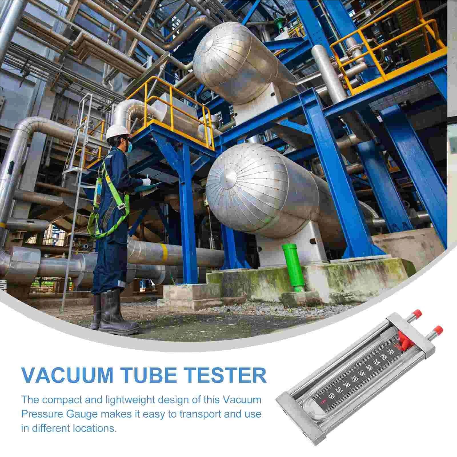 Manómetro con Sensor de presión en Forma de U, manómetro, probador de Tubo de vacío, Columna de Agua, diferencial de Acero Inoxidable