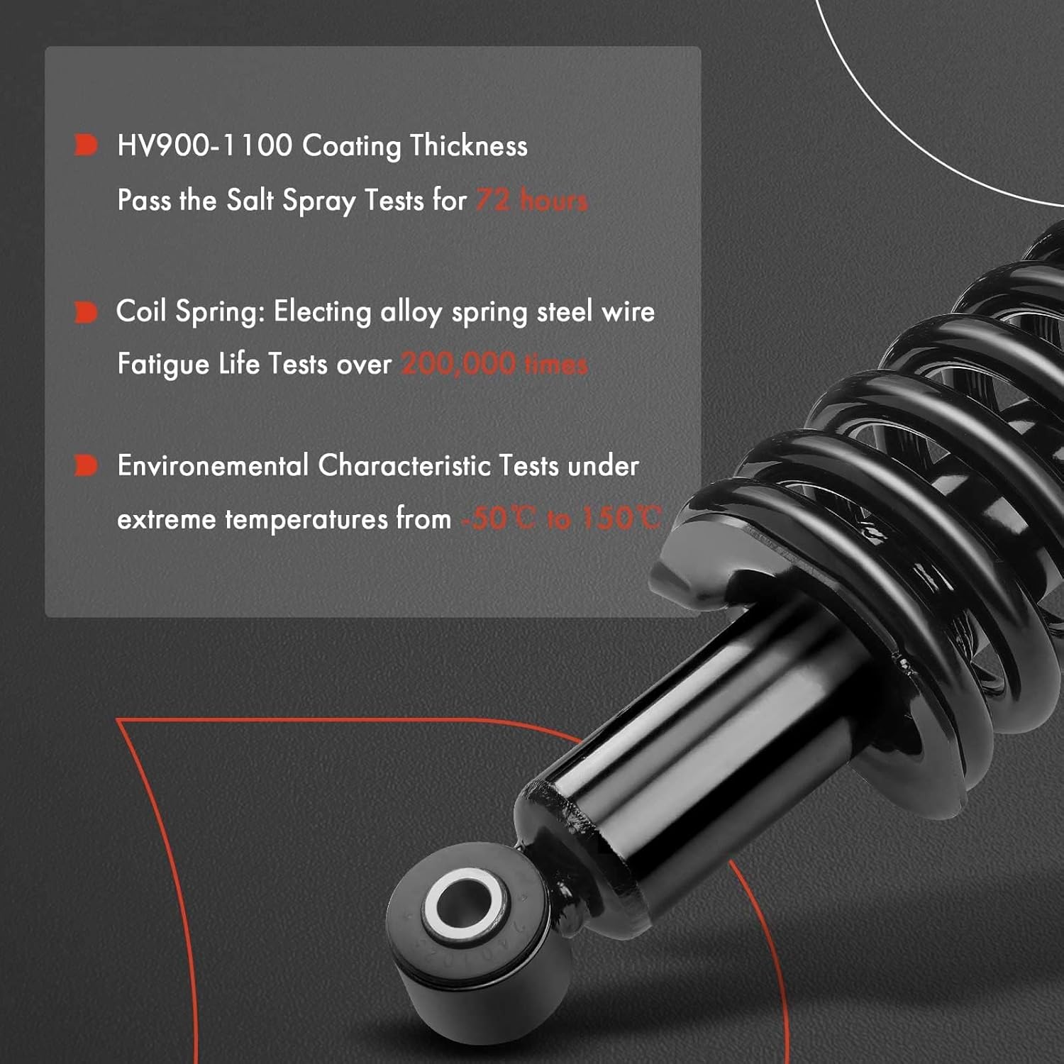 A-Premium Front and Rear Shock Absorber and Coil Spring Assembly Compatible with Nissan Frontier 2006-2021, 4WD, 4-PC Set