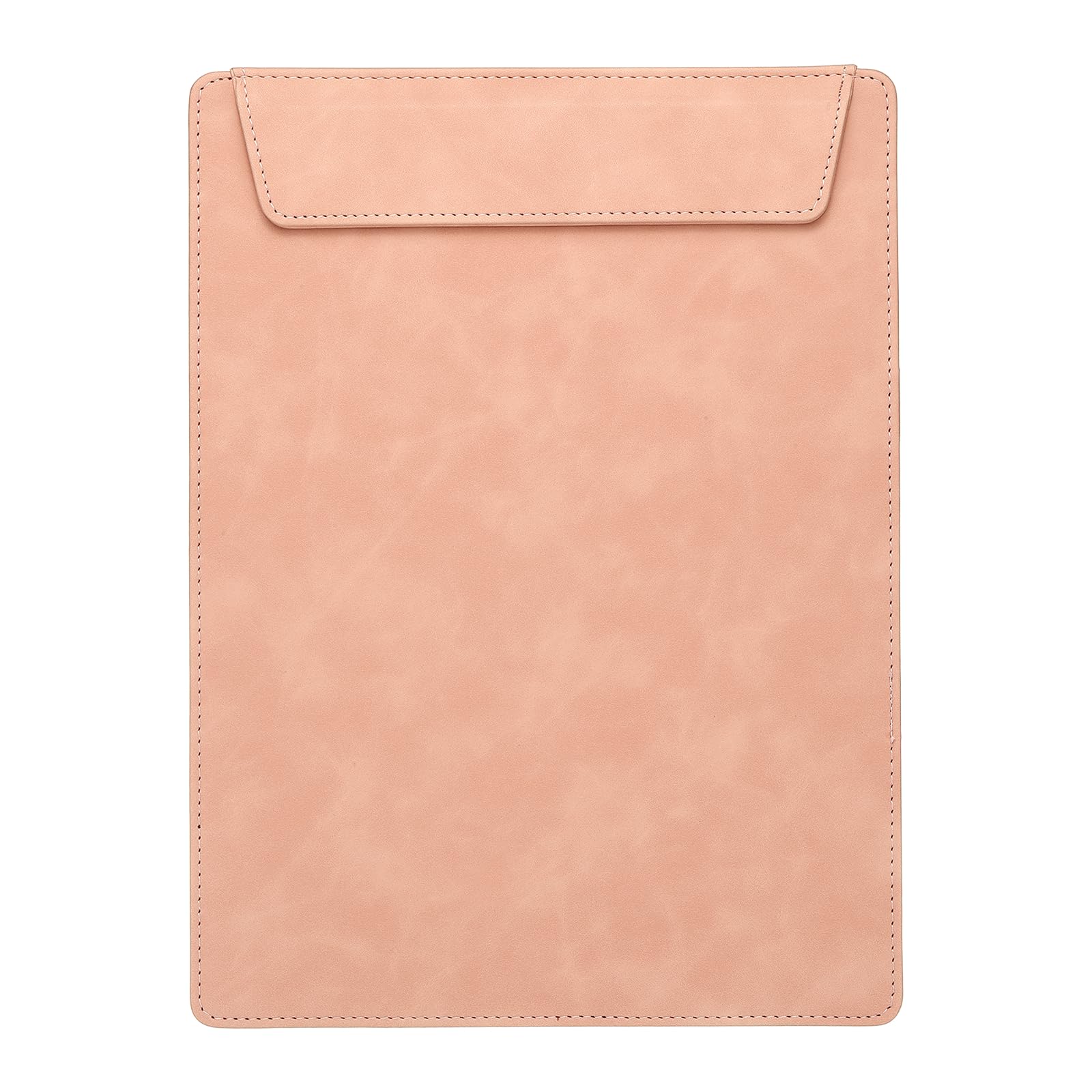 PATIKIL A4 Letter Size PU Leather Clipboard, 9"x12" Business Magnetic Padfolio with Pen Holder Organizer Office Folder Writing Board, Pink