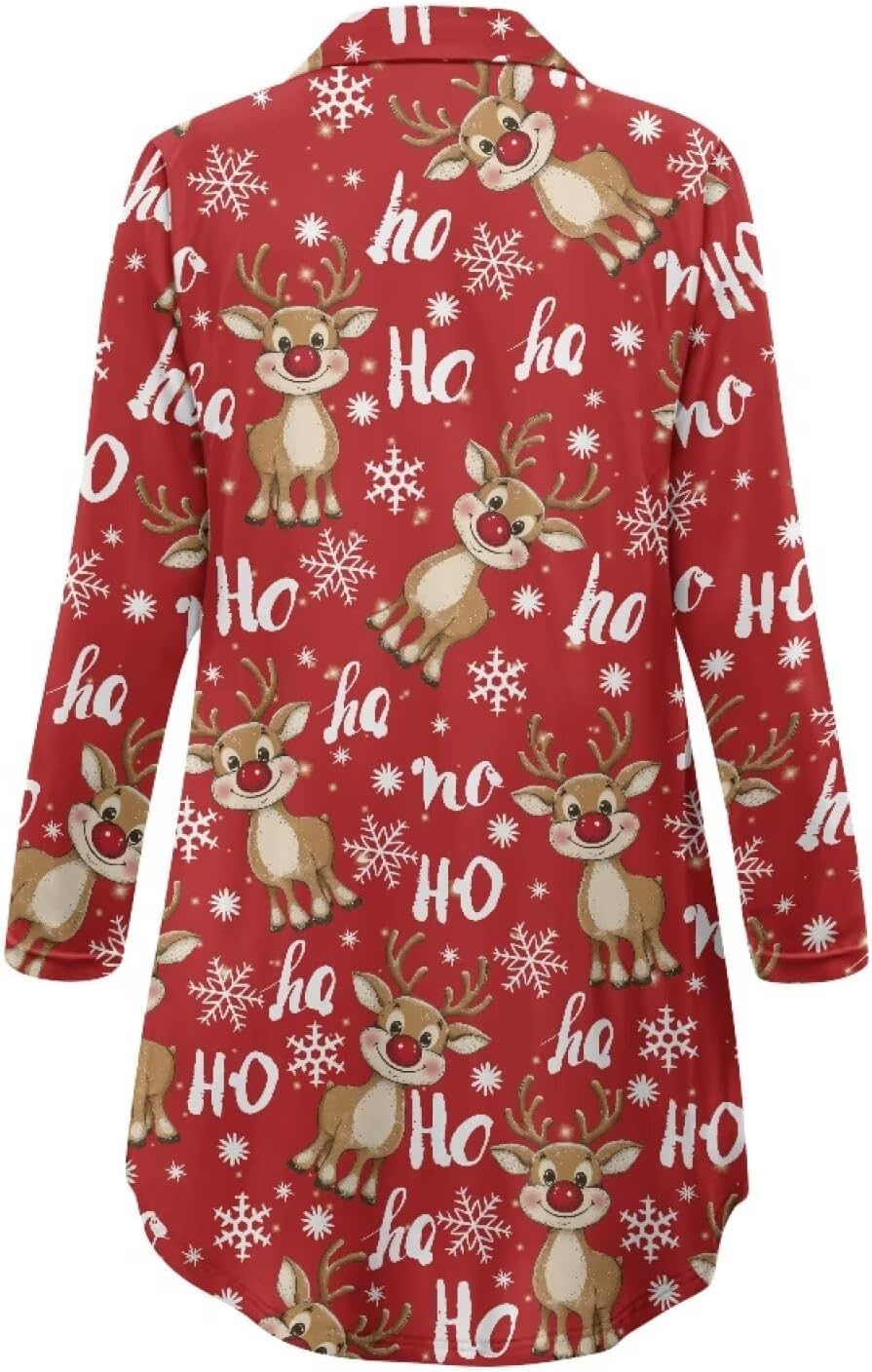 Christmas Pajamas Set for Womens 2 Piece Pjs Long Sleeve Button Up Soft Loungewear Comfy Fall Winter PJ Se