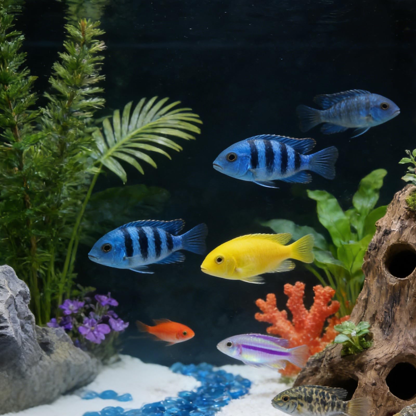 Ghiaia decorativa per acquario, 3 kg, in vetro blu (6-9 mm), sicura per tartarughe, riempitivo per vasi, pietre da giardino, vasi per piante e acquario