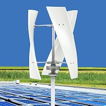 Vertical Axis Wind Turbine Generator Kit with Intelligent MPPT Charge Controller, Easy Installation, Low Noise, for Home Industrial Garden, Off-Grid Renewable Energy System