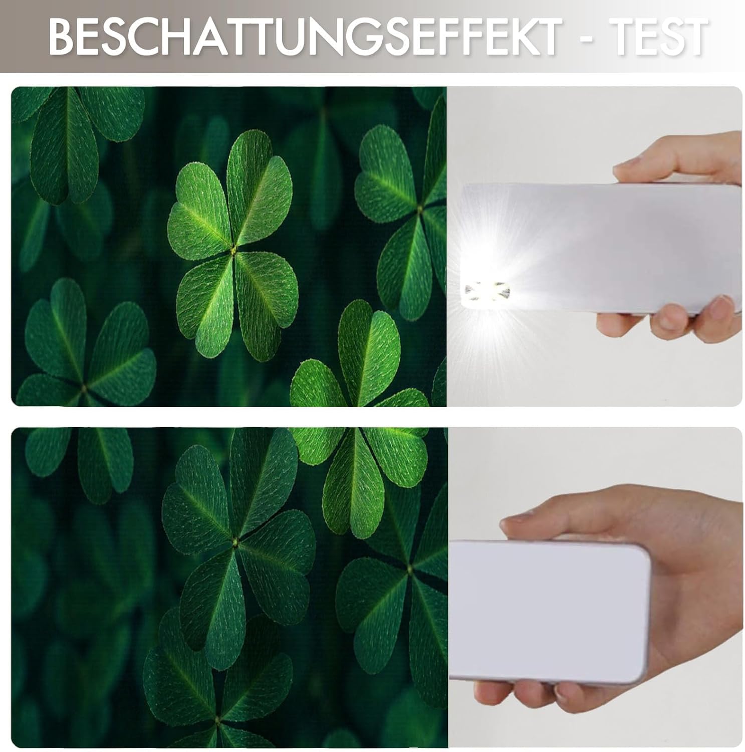 Dark Green 3D Natural Clover Blackout Curtains 2 Panels Set Plant Aesthetics Grommet Curtain Thermal Insulated Window Drapes Treatments for Farmhouse Living Room Bedroom 52 X 84 Inch