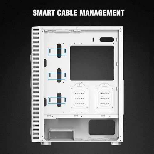 Miniatura 6 de Montech - 6 unidades de malla X3, 3 ventiladores fijos de 140 mm y 3 ventiladores fijos de 120 mm con iluminación RGB, carcasa ATX de media torre