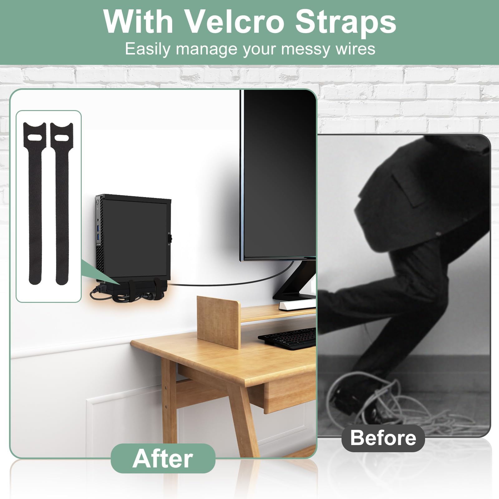 MECHONIX Halterung Für HP Elitedesk Mini G3-G6 - Wand & Tisch Montage