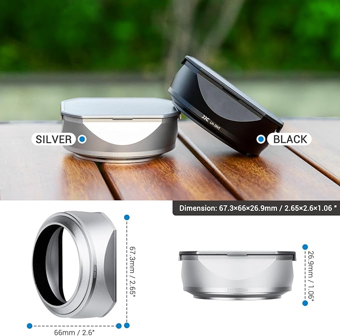 Parasol de lente metálico LH-X100 con anillo adaptador 49mm miniatura 9