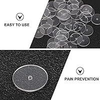 Vista 4 de EXCEART 80 discos de plástico para parte trasera de aretes, almohadillas de disco transparentes para estabilizar los pendientes