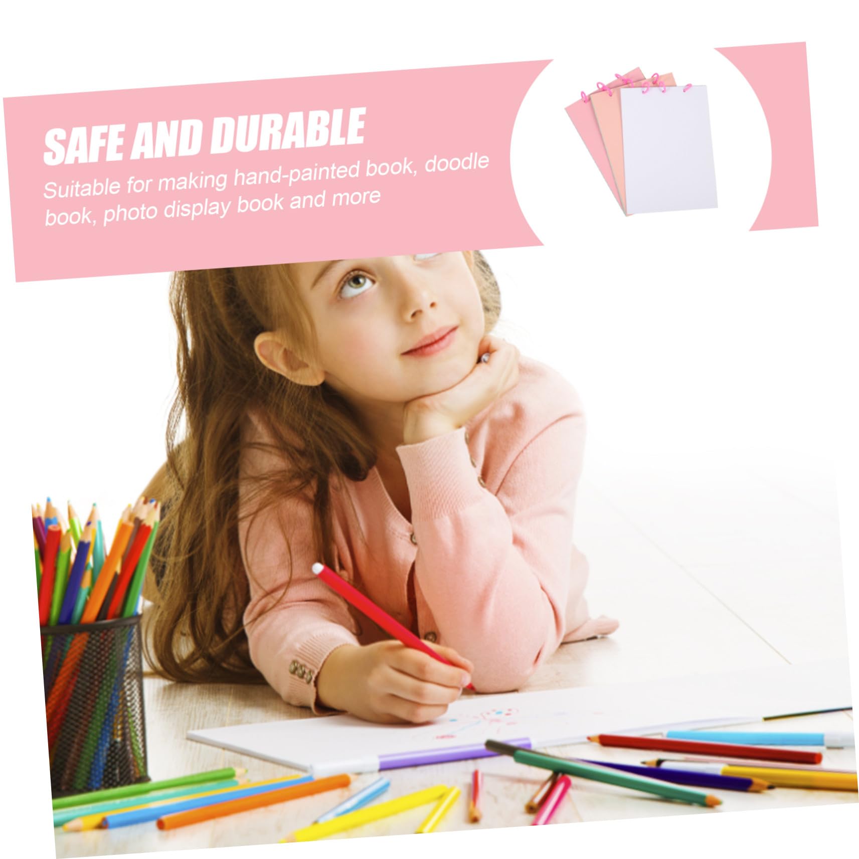 DIYEAH 6 Set Kit Materiali per Creare Libri da Dipingere Fai da Te per Carta Spessa e Colorata per Album Dipinti Mano Libri Mandala e Quaderni Artigianali