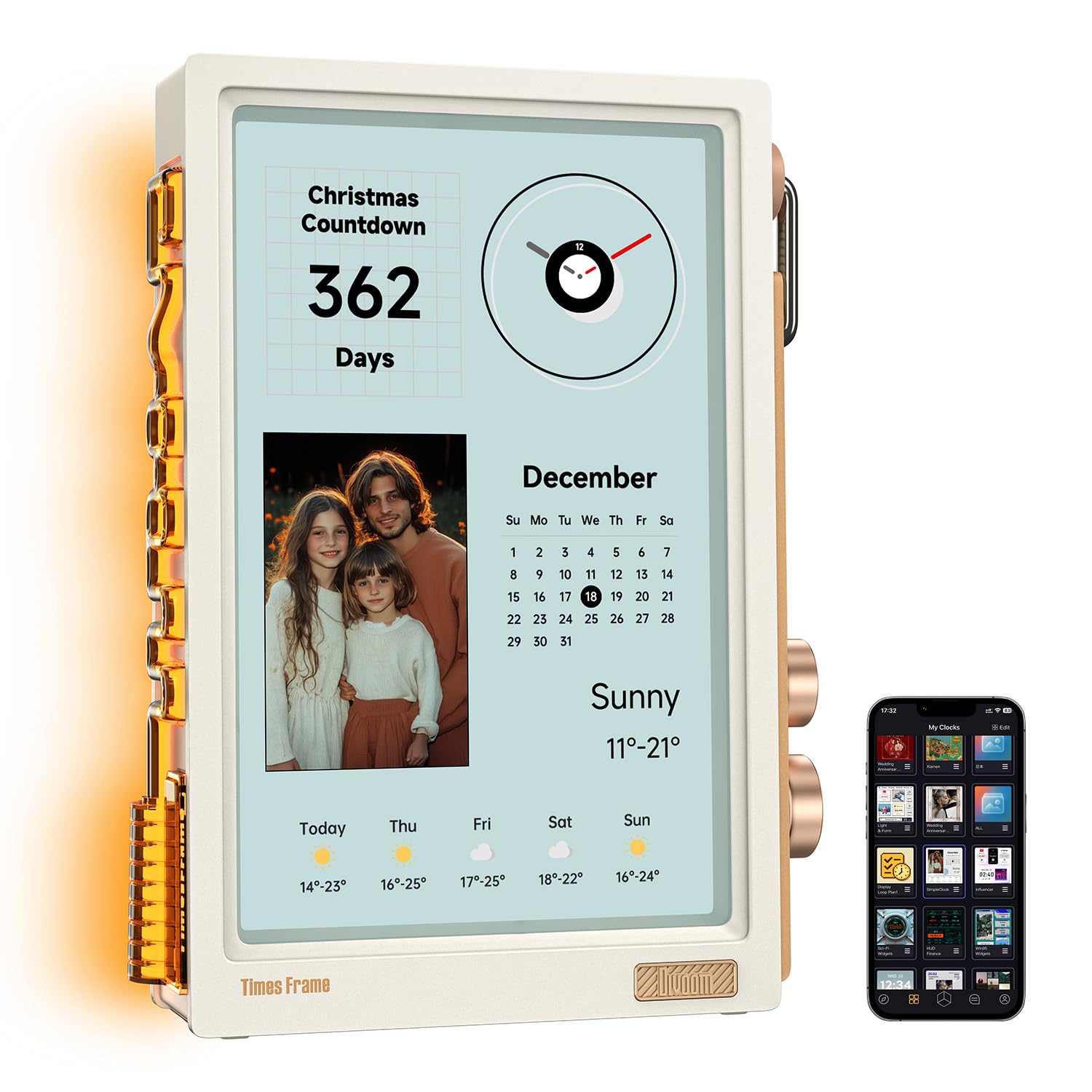 Amazon.co.jp: Divoom Times Frame Smart Display (500 Types of