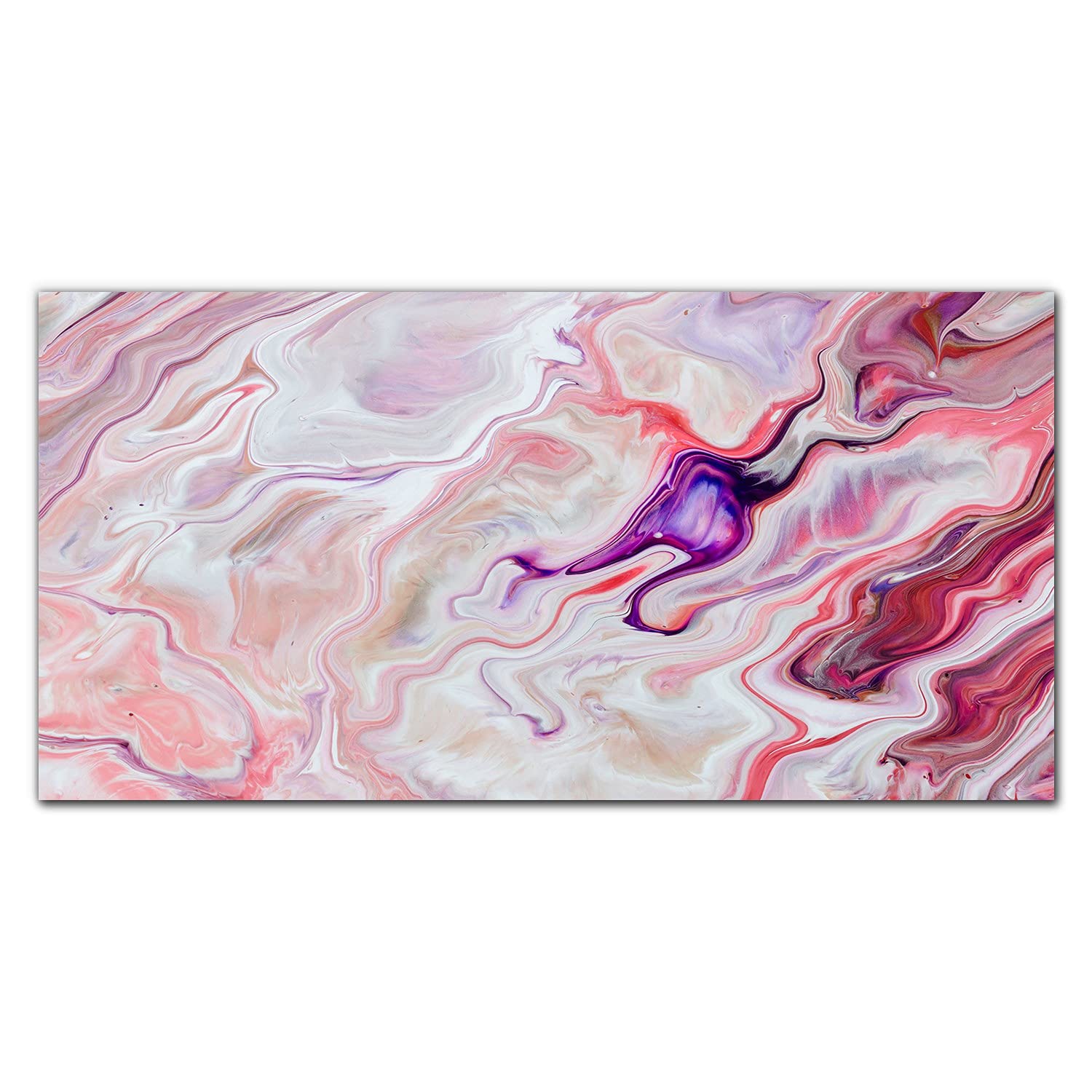 Crédence de cuisine en verre trempé 100x50cm de protection murale design Waves Abstraction
