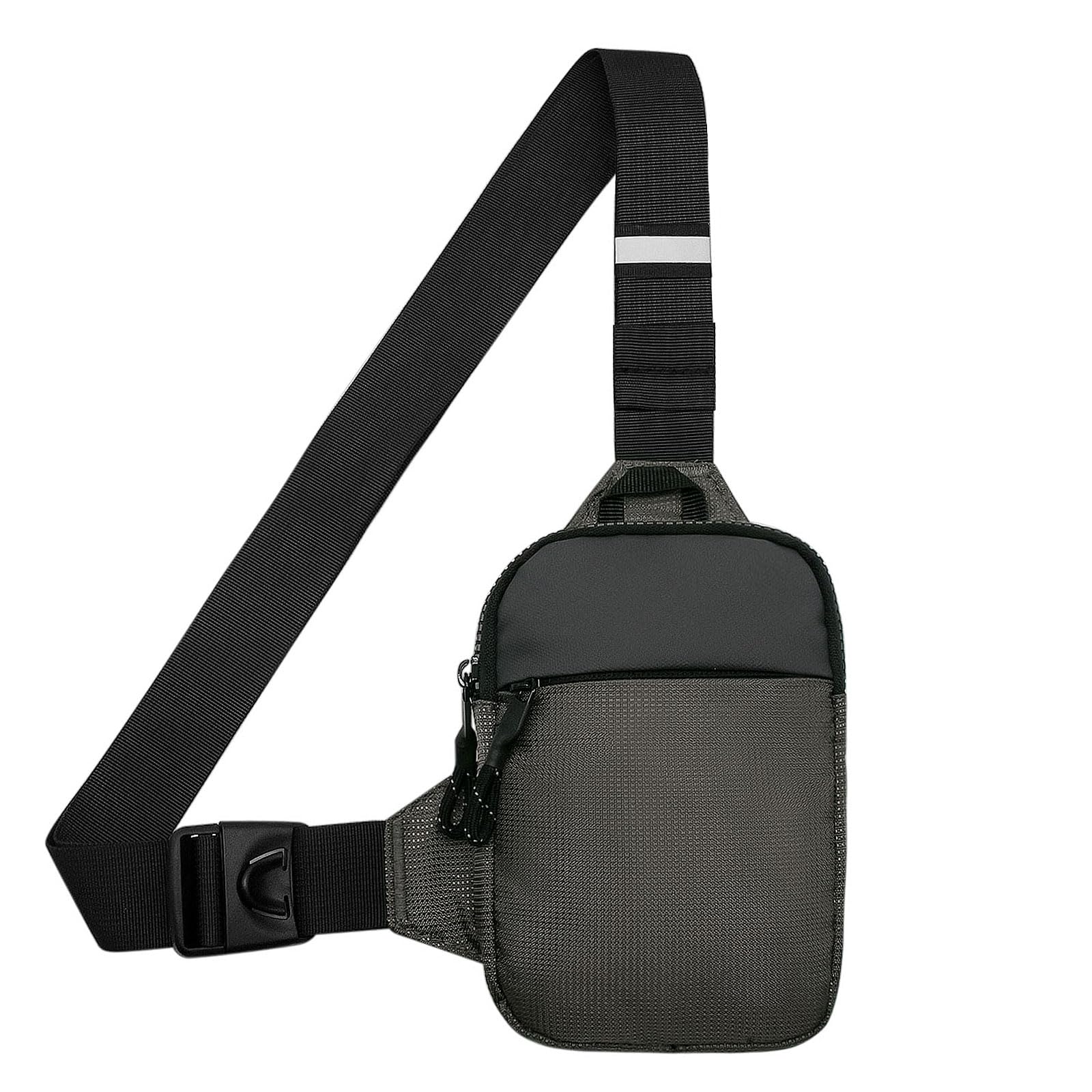 YAMEIZE Mini Crossbody Sling Bag - Trendy Small Chest Bag with Adjustable Strap for Men Women Multipurpose Daypack