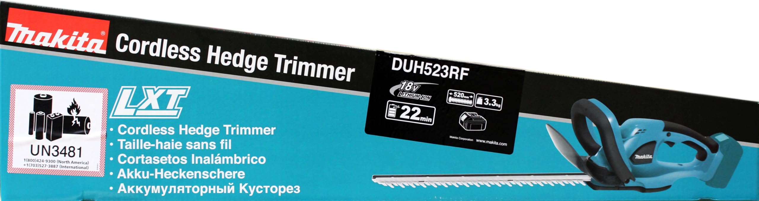 MAKITA DUH523RF - Cortasetos 18V 3,0 Ah 52cm