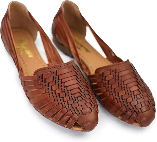 Macarena Collection Sandalias de cuero para mujer Sandalias mexicanas hechas a mano Huarache Sandalias para mujer cómodas y elegantes 2167