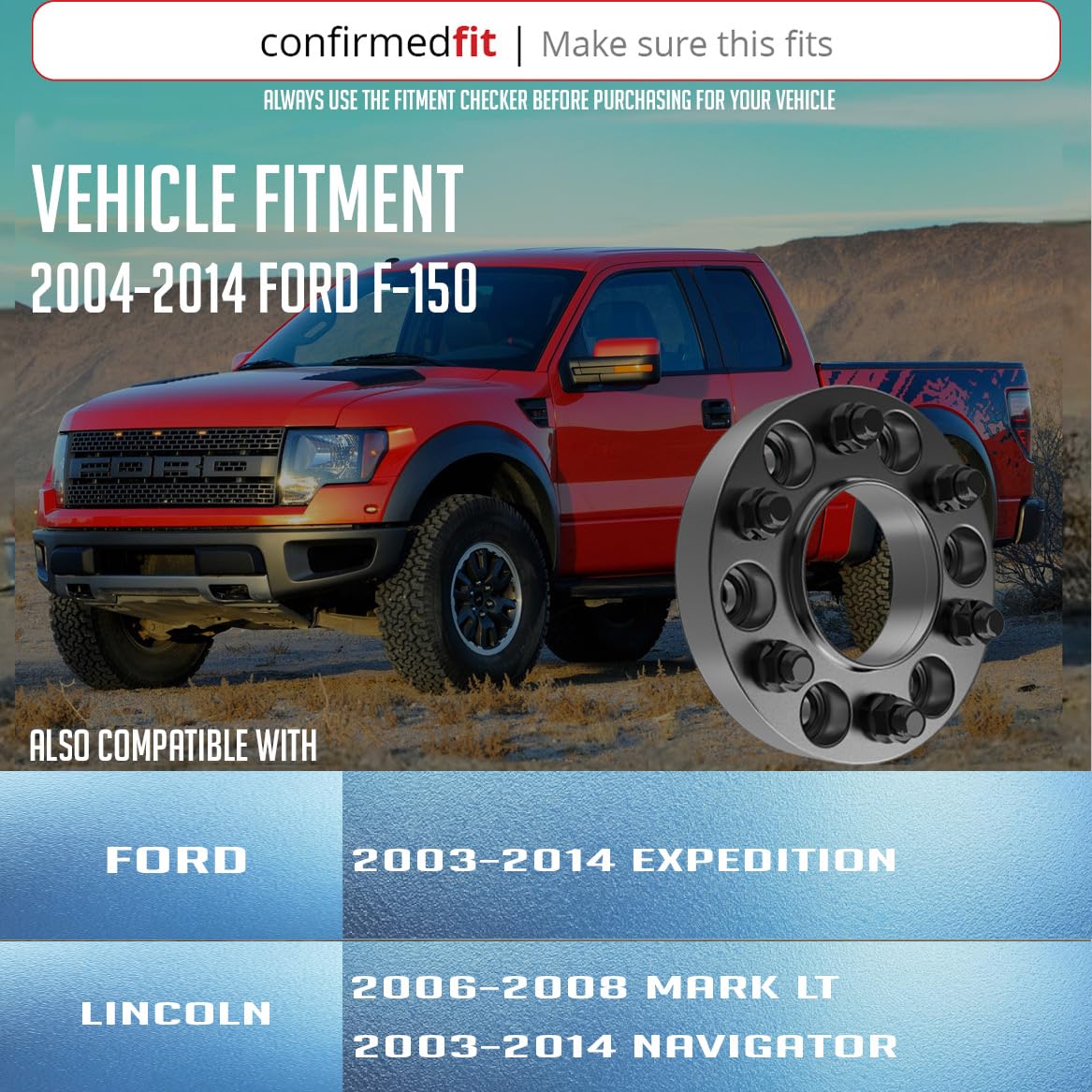 Wheel Accessories Parts 4 Pieces 1.50" Wheel Spacers Adapters 6 - View #10